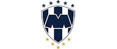 Escudo Rayados estrellas blancos 235x100